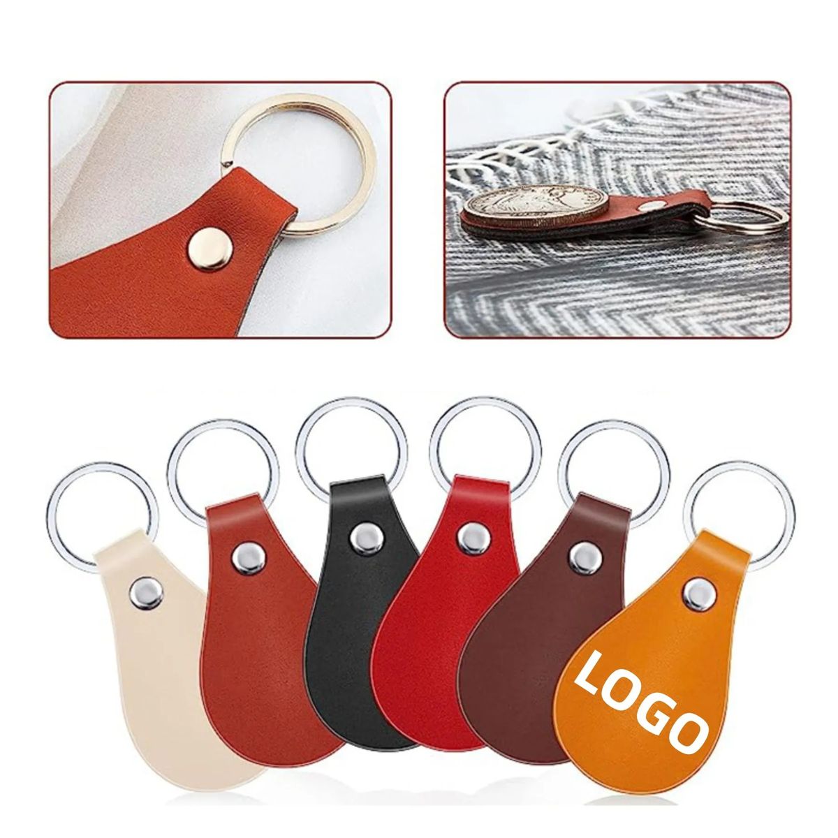 PU Leather Keychains