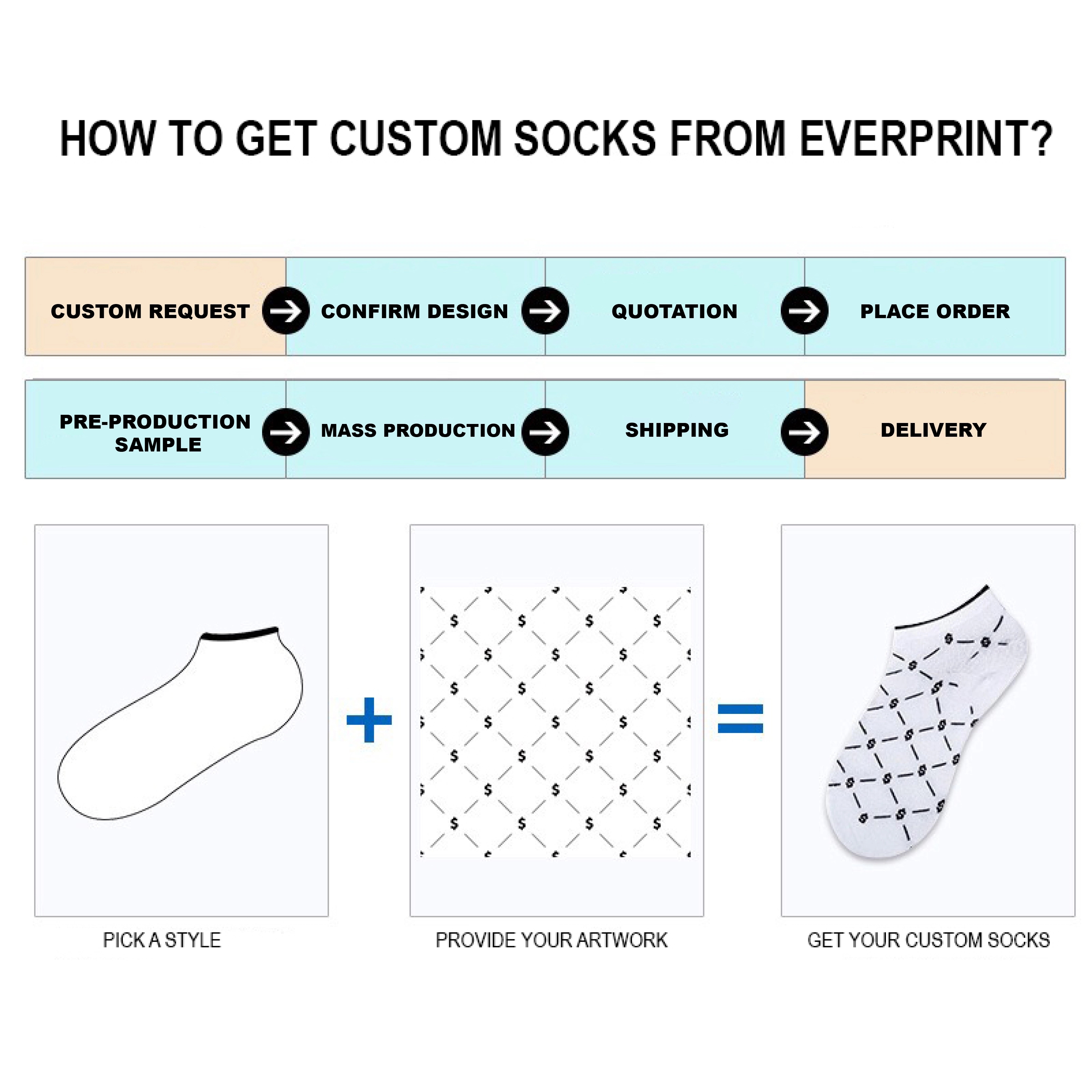 Custom Crew Socks with Embroidered logo 12