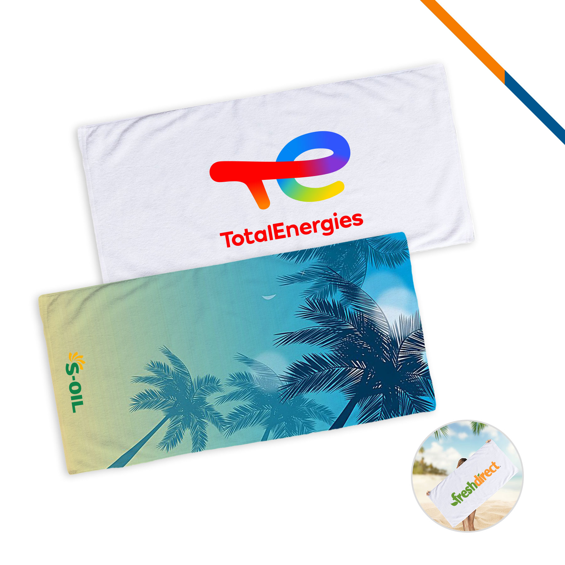 Wlint Sublimated Beach Towel - 58" x 28"