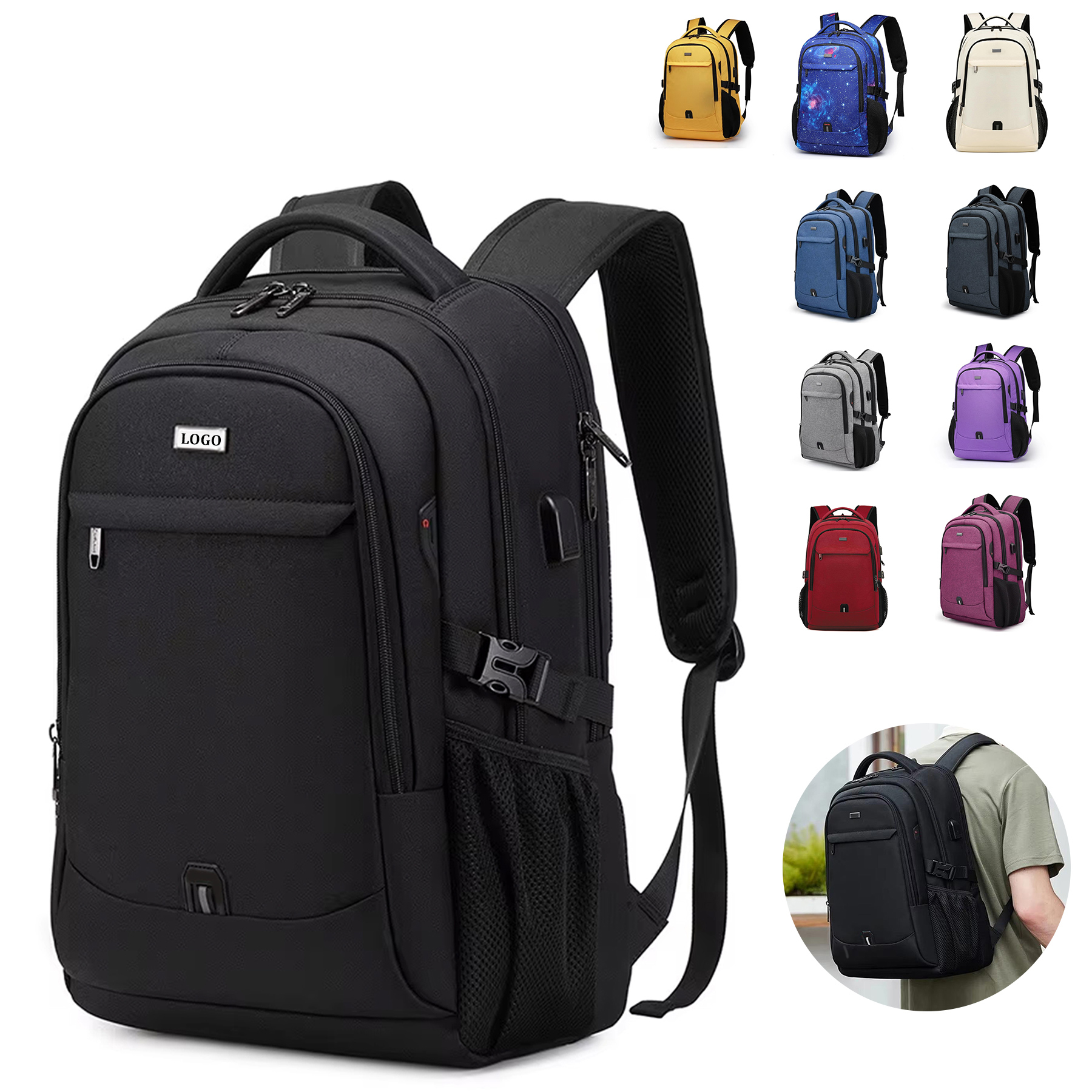 Large Travel Laptop Backpack 15
