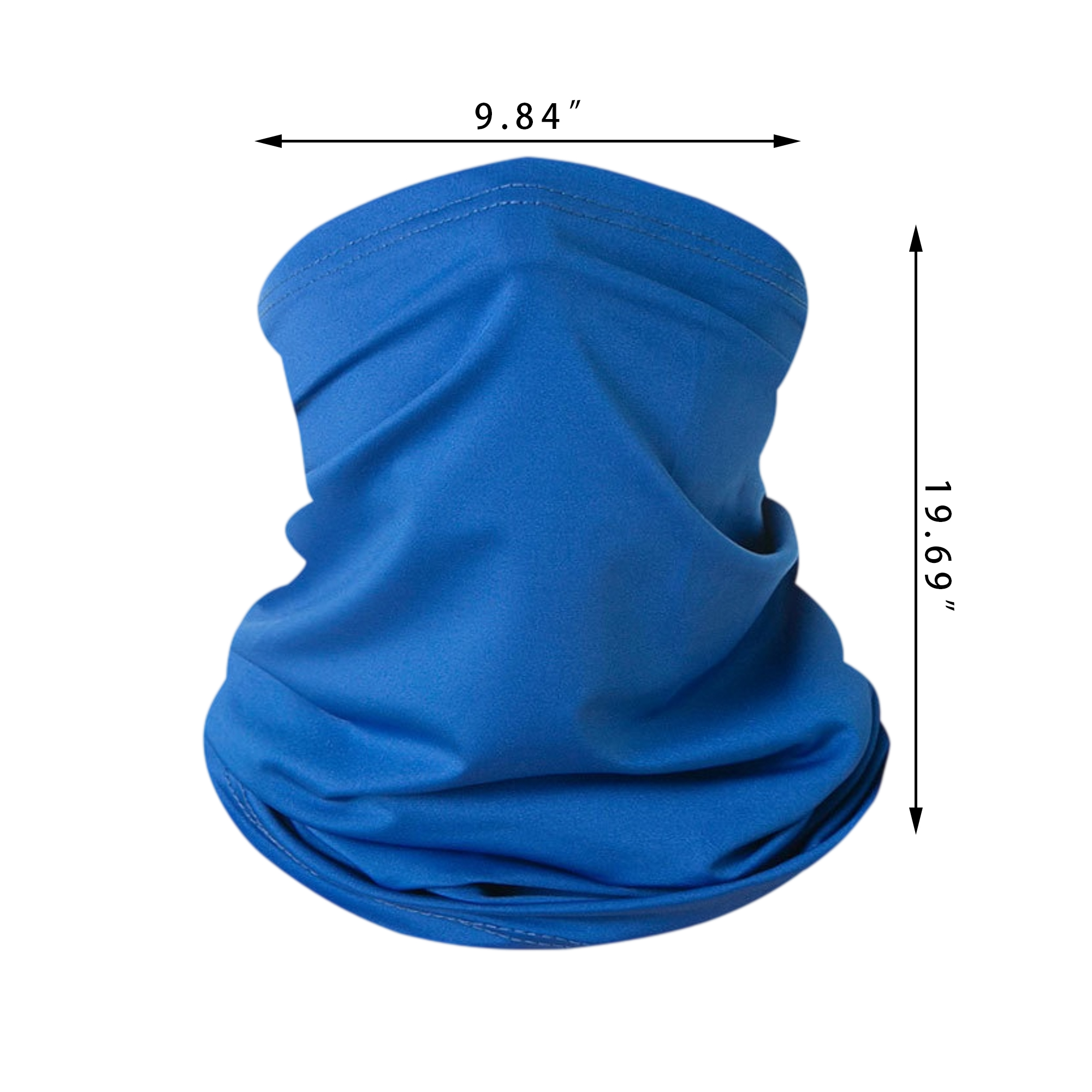 Silky Feel Neck Gaiter For Cycling With Full Color Print 8