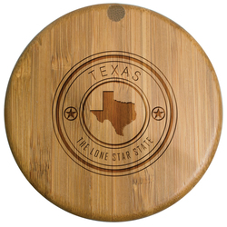 Totally Bamboo Texas State Stamp Salt Box - Thumbnail 2