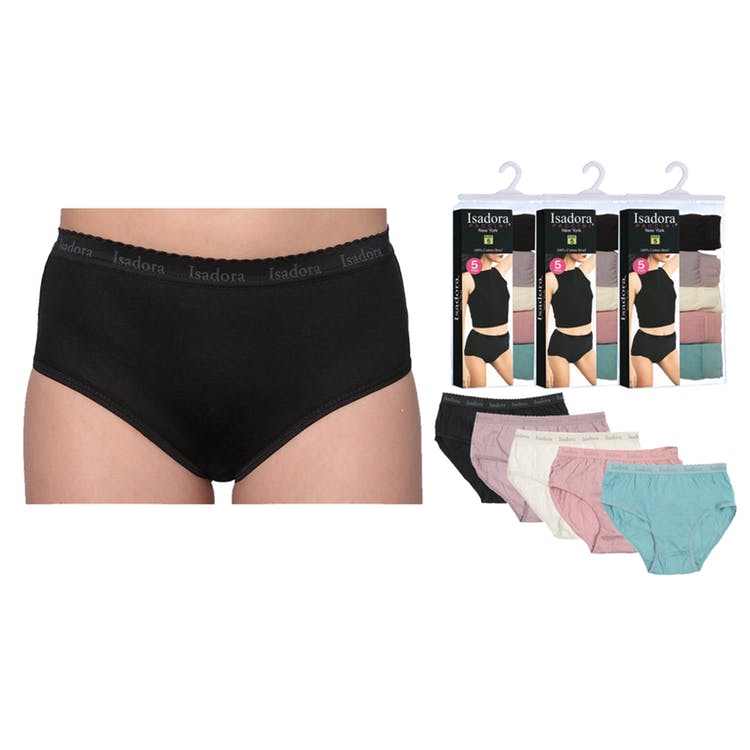 Women's Cotton Briefs - Dusty Tones 5 Pack Sizes 8-10 3