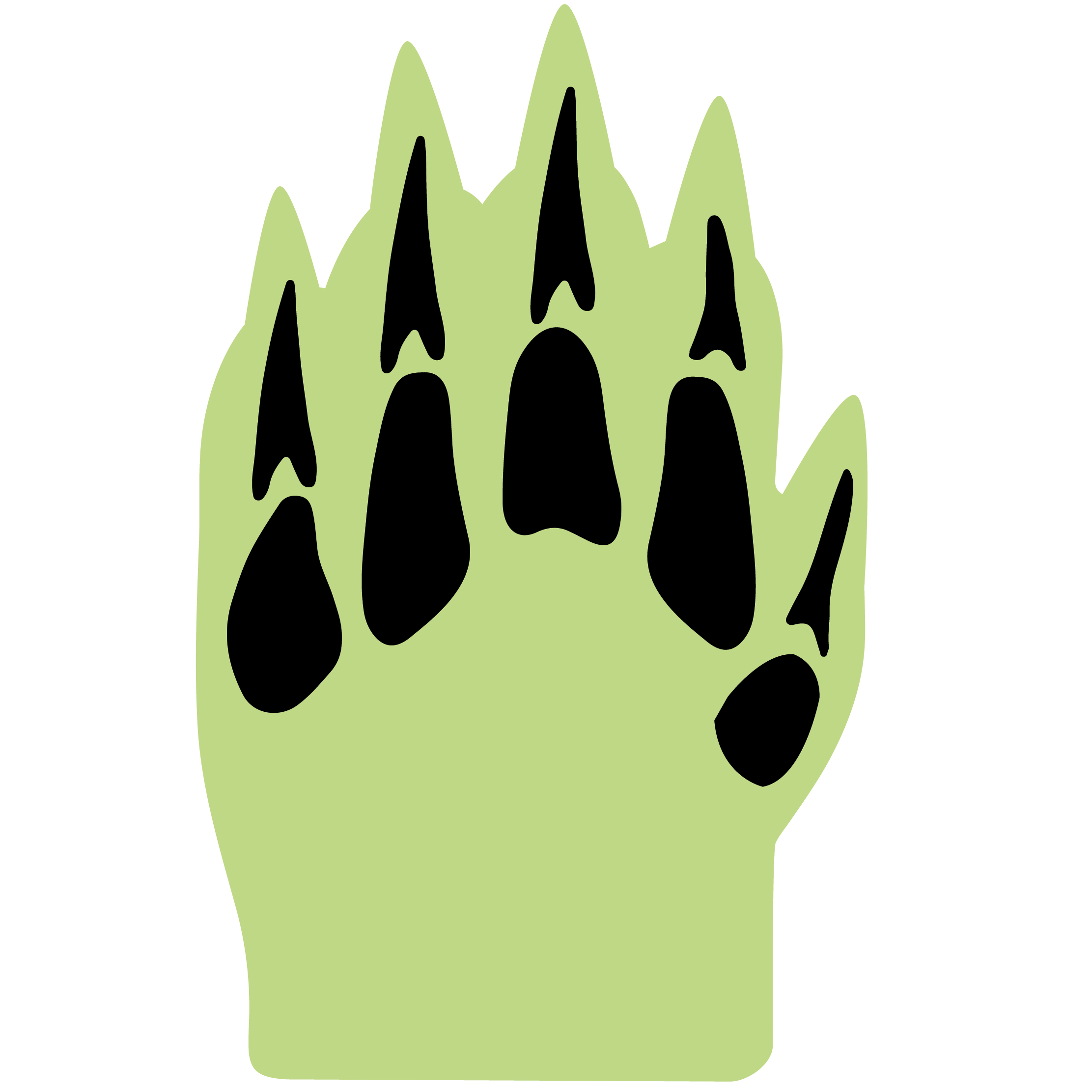 Foam Dinosaur Claw Mitt 56