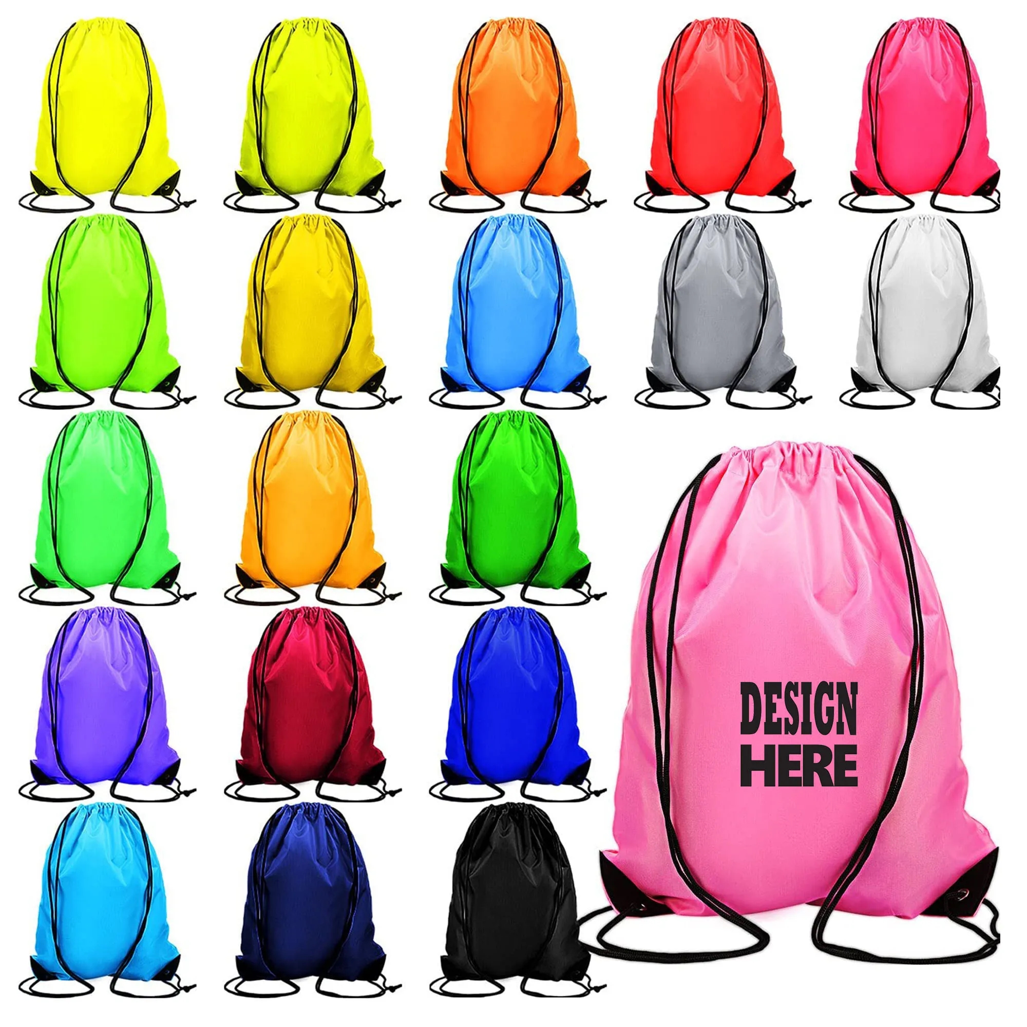 13.4"x16.5" Drawstring Backpack Bag 8