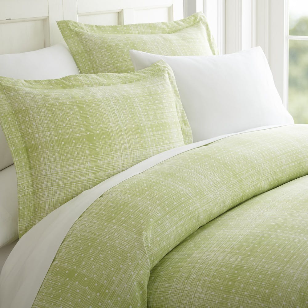 Duvet Cover Sets - Moss Polka Dot Twin 2 Piece, promotional household item with logo imprint 3