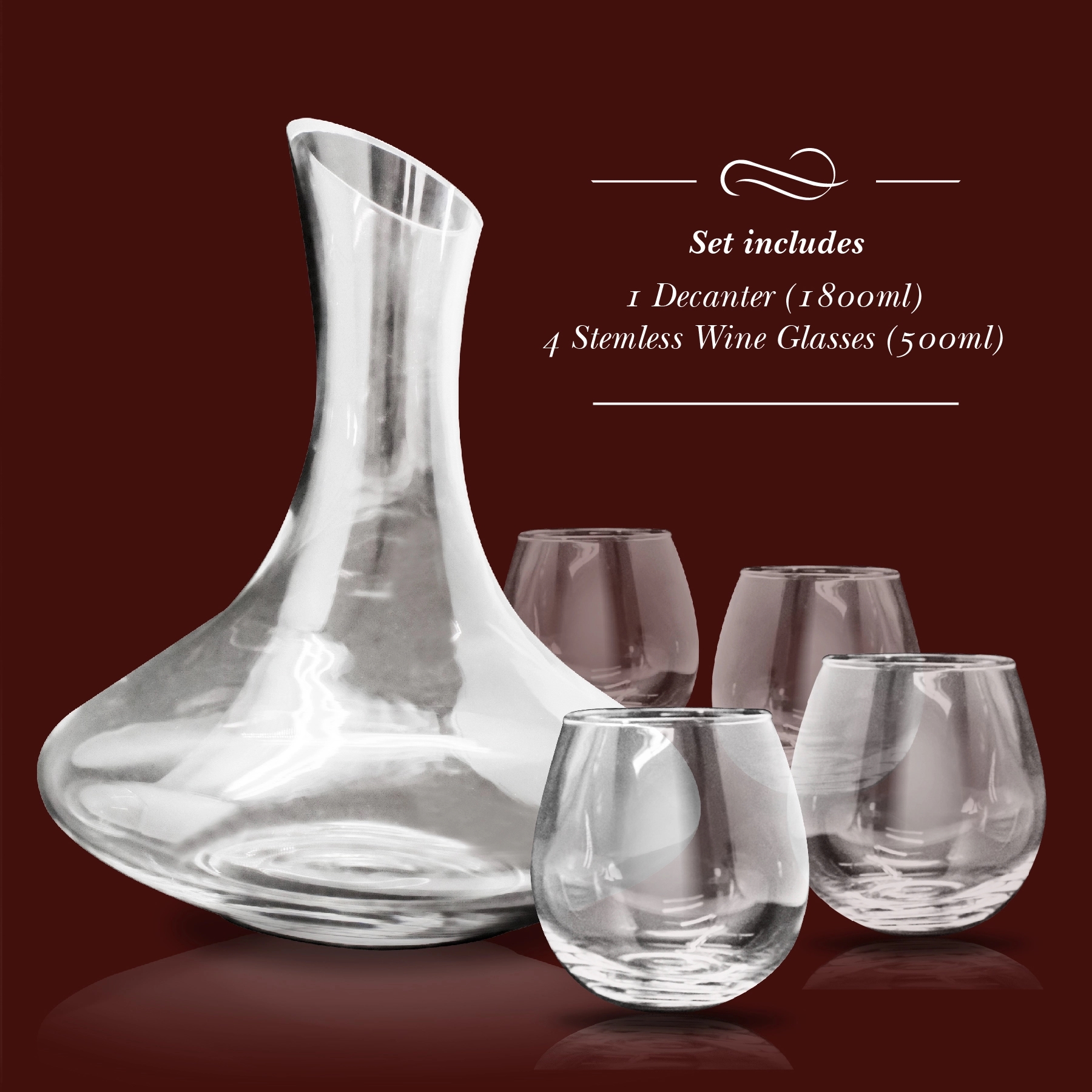 5 Pc Wine Decanter Set, custom bottle opener with logo imprint 7