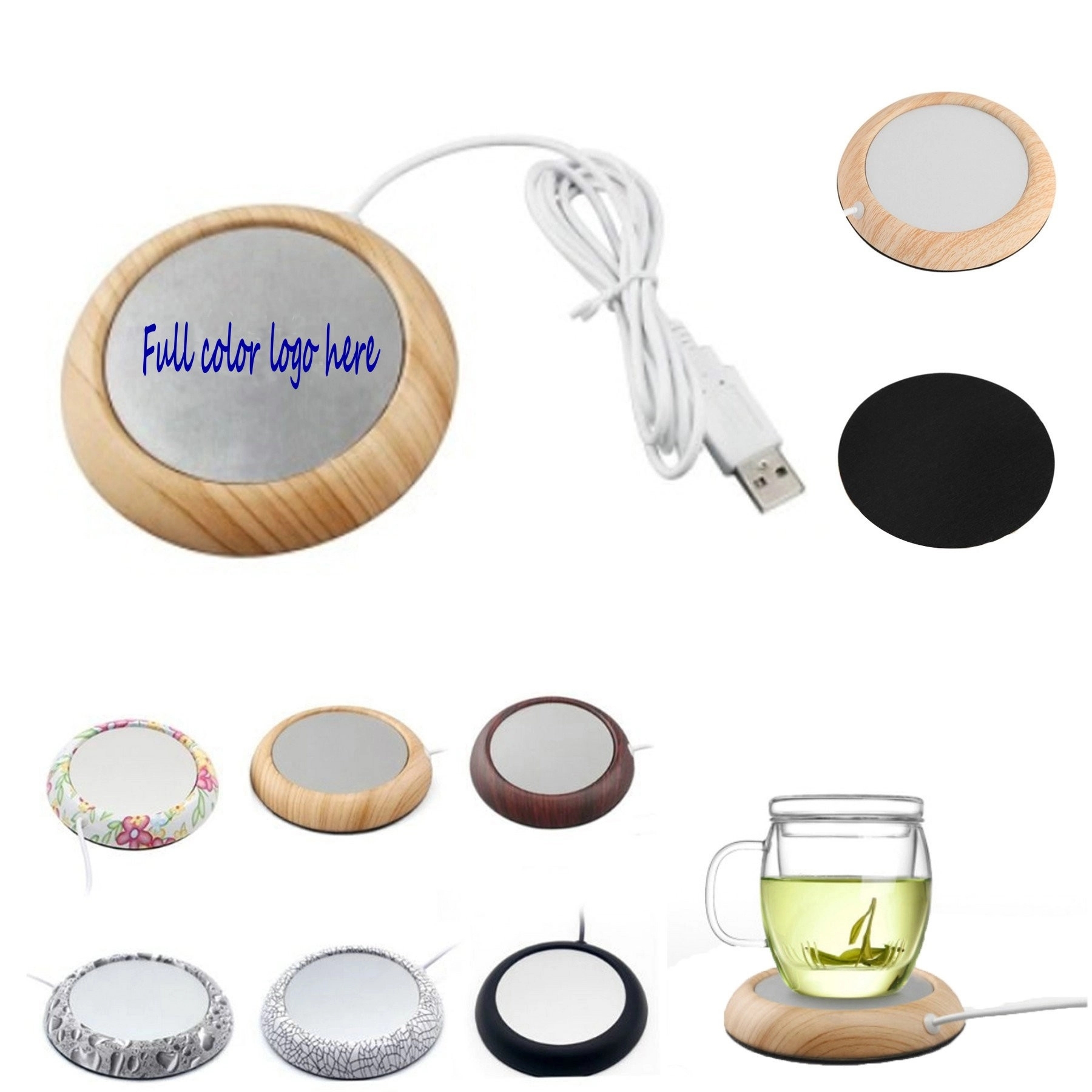 MOQ 50PCS USB Cup Warmer Heating Coaster 10