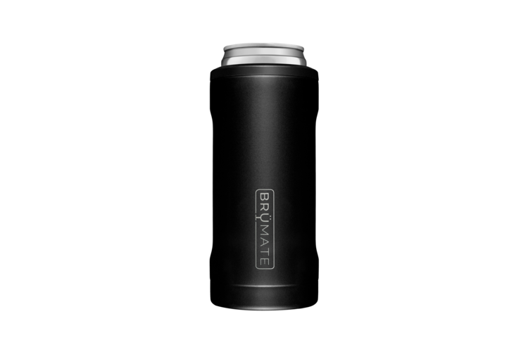 BruMate Hopsulator Slim 12oz - Matte Black, custom koozie with logo imprint 3