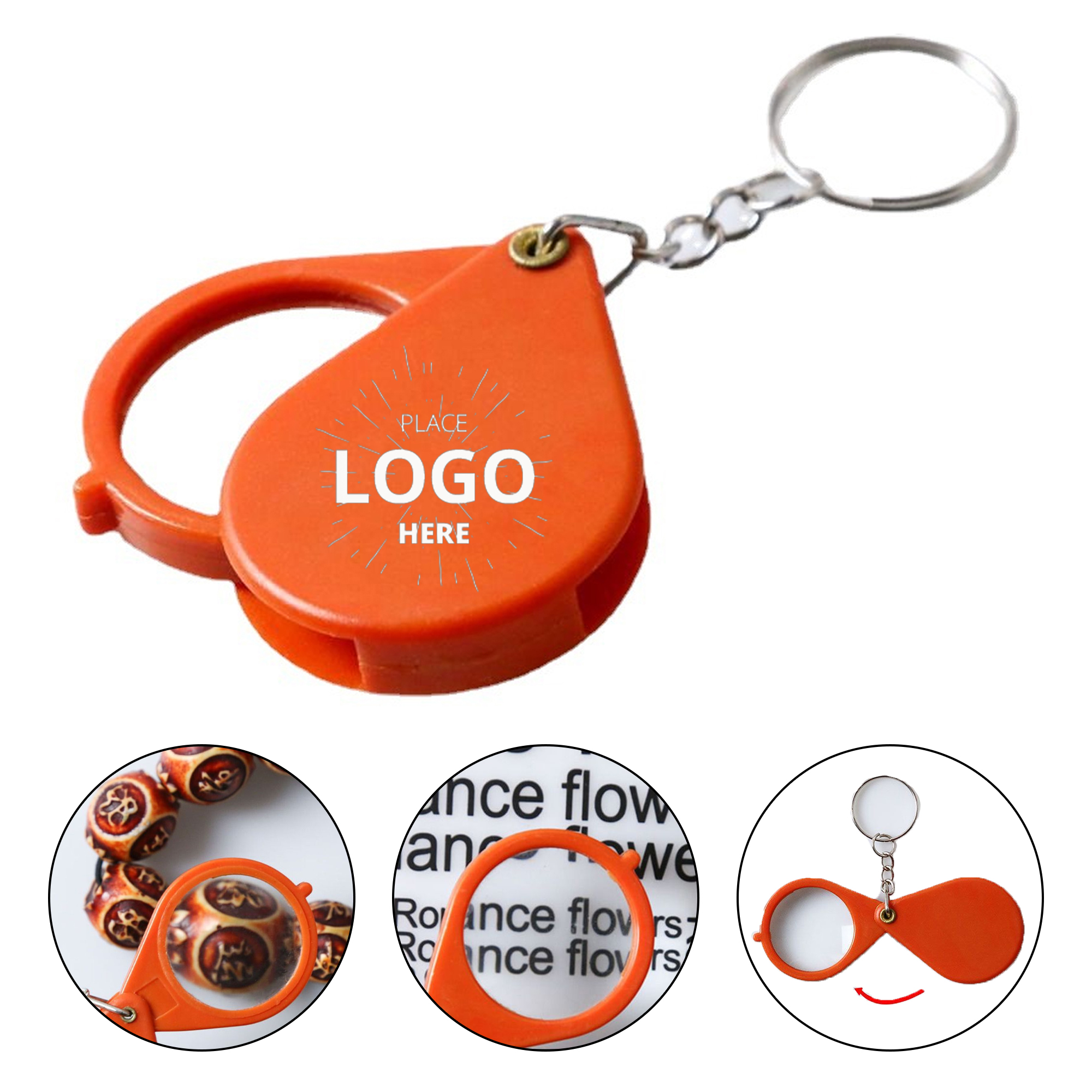 Portable Keychain Folding Magnifier