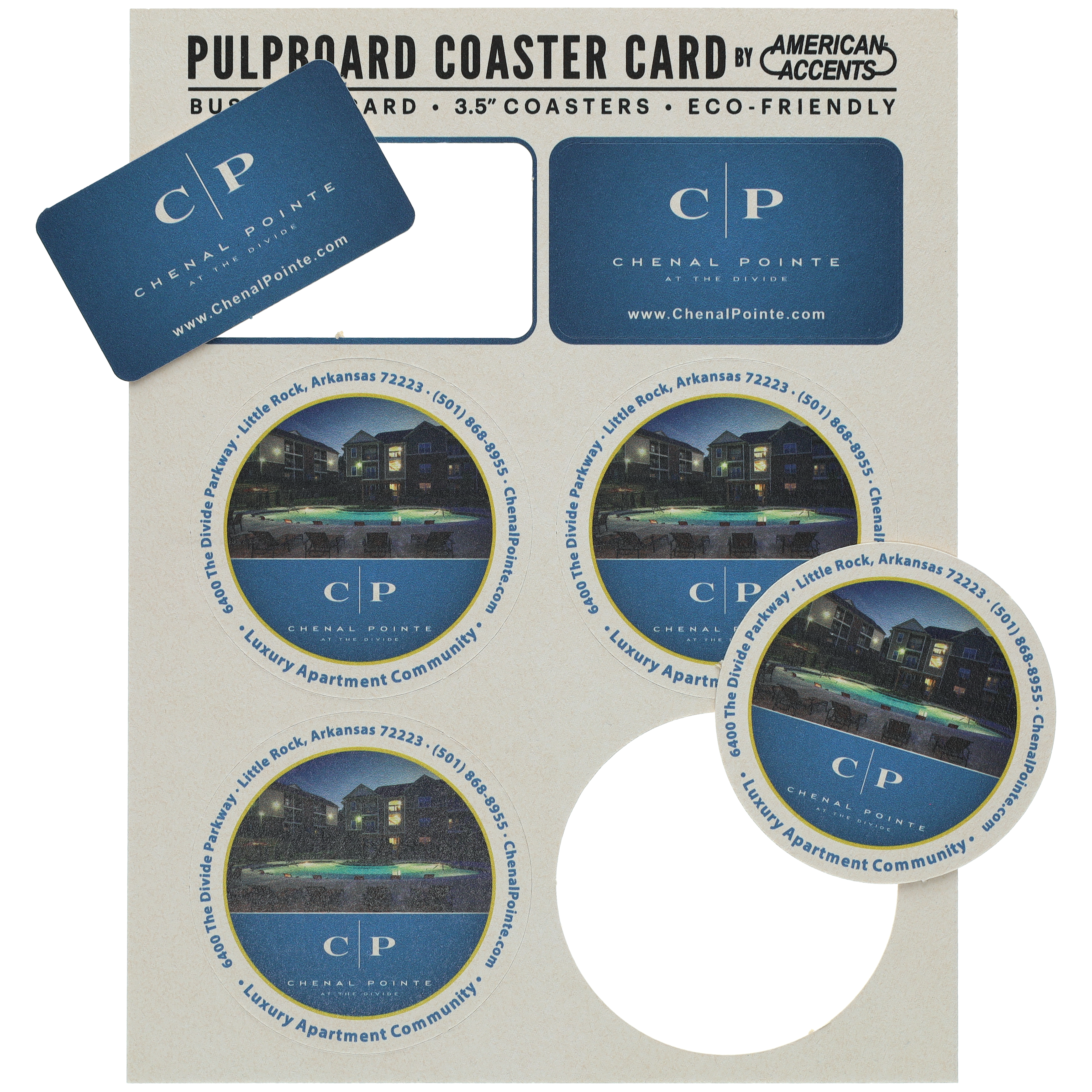 Coaster Card Pulpboard 35 pt Full Size Card 8.500" x 11.000" Digital Print 3