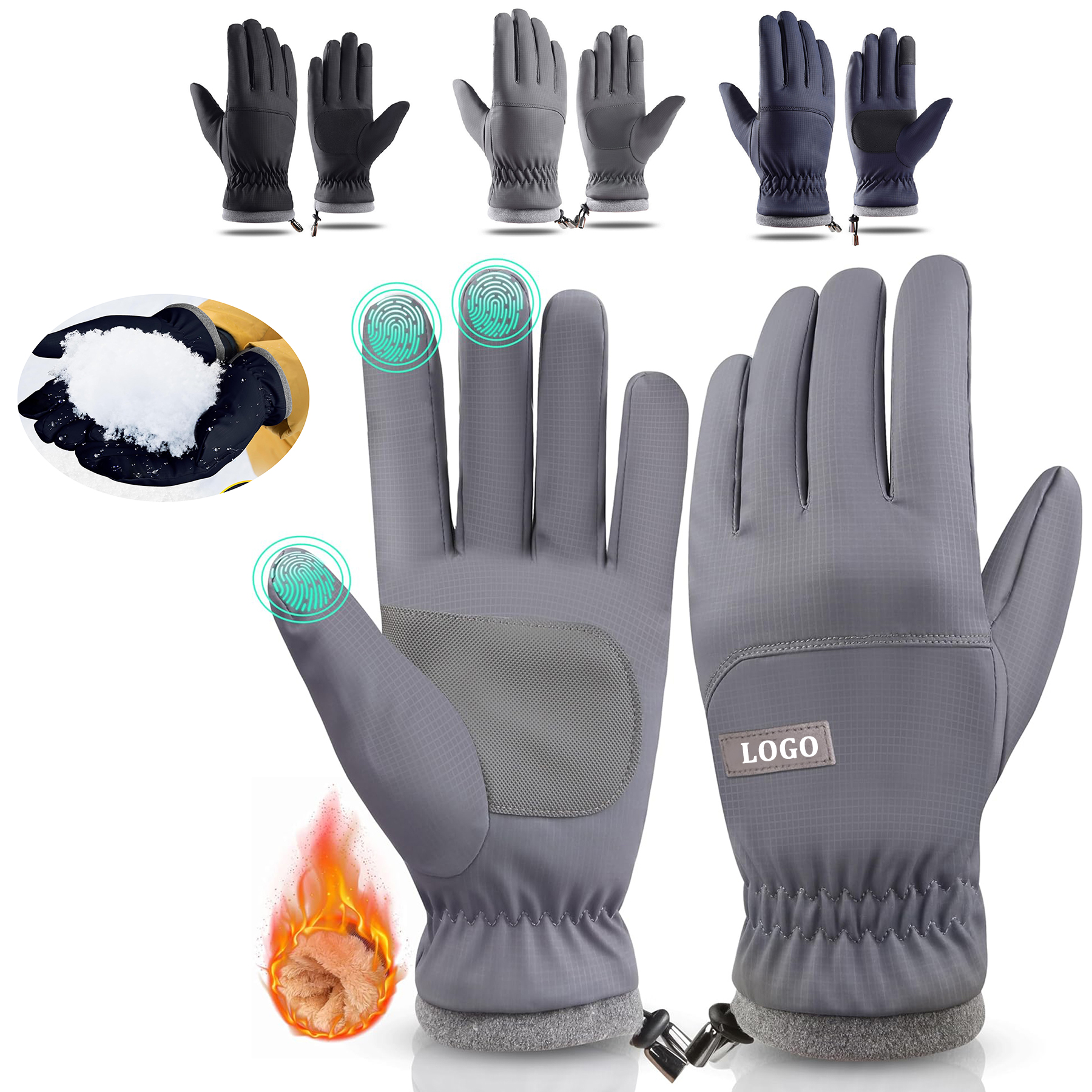 Winter Waterproof Warm Cycling Ski Gloves 9