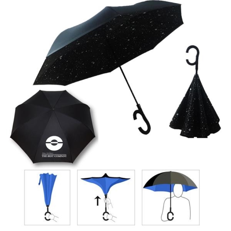 48" Arc Inverse Telescopic Umbrellas