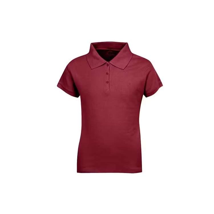 Premium Burgundy Girls' Polo Shirts - Size 14/16 (L) 3