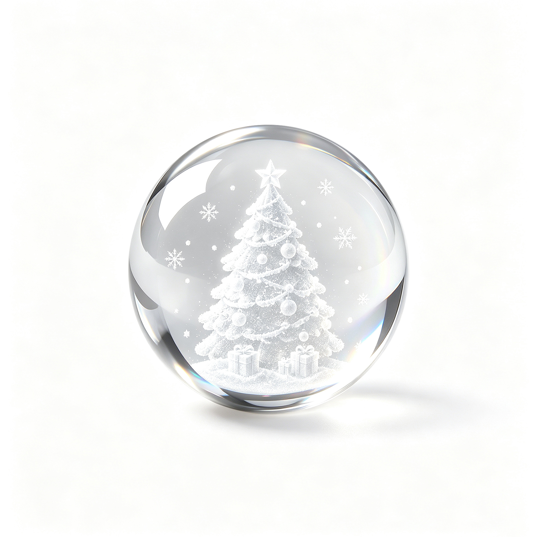 Glistening Optical Crystal Sphere Award