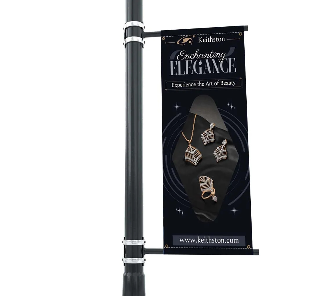 Pole Banners - (1ft x 1ft ) with Top Pole Pocket