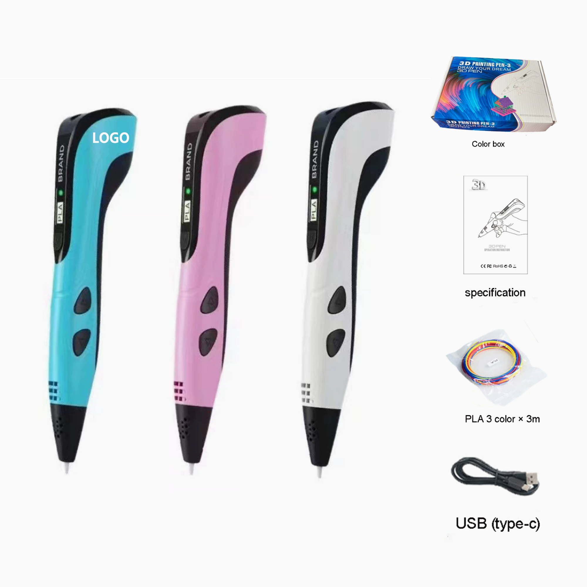 3D Smart Printing Pen 3