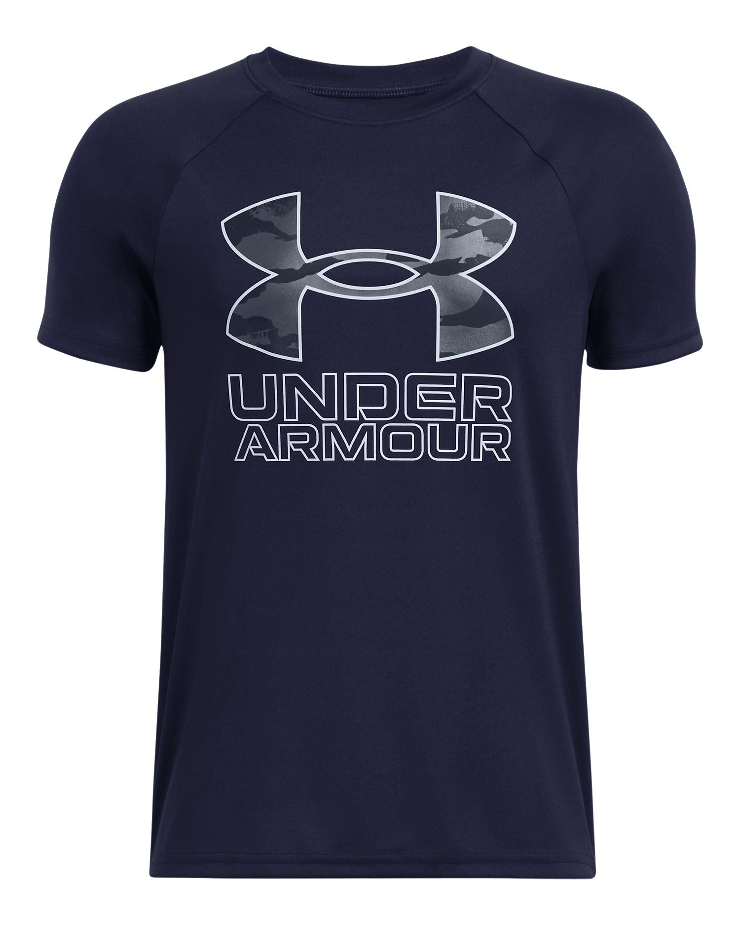UA Tech Hybrid Print Boys' Short Sleeve 7