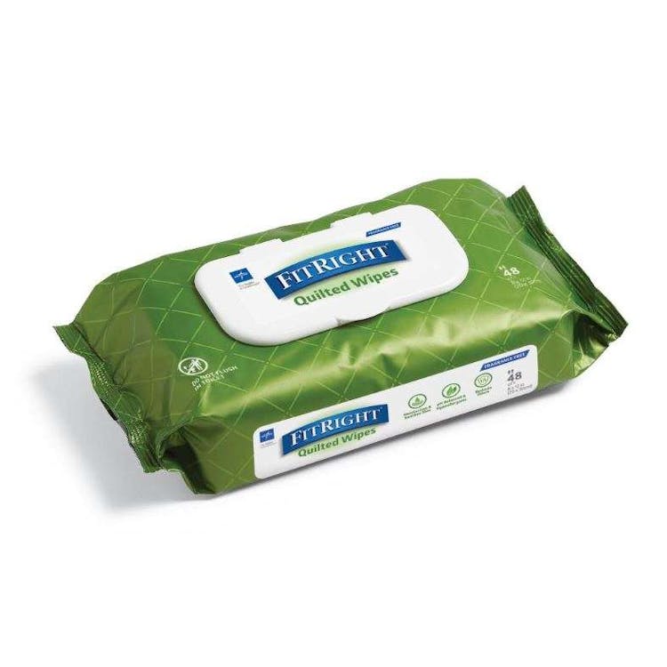 FitRight Aleo Personal Cleansing Wipes - 48 per Pack 8" x 12" 3