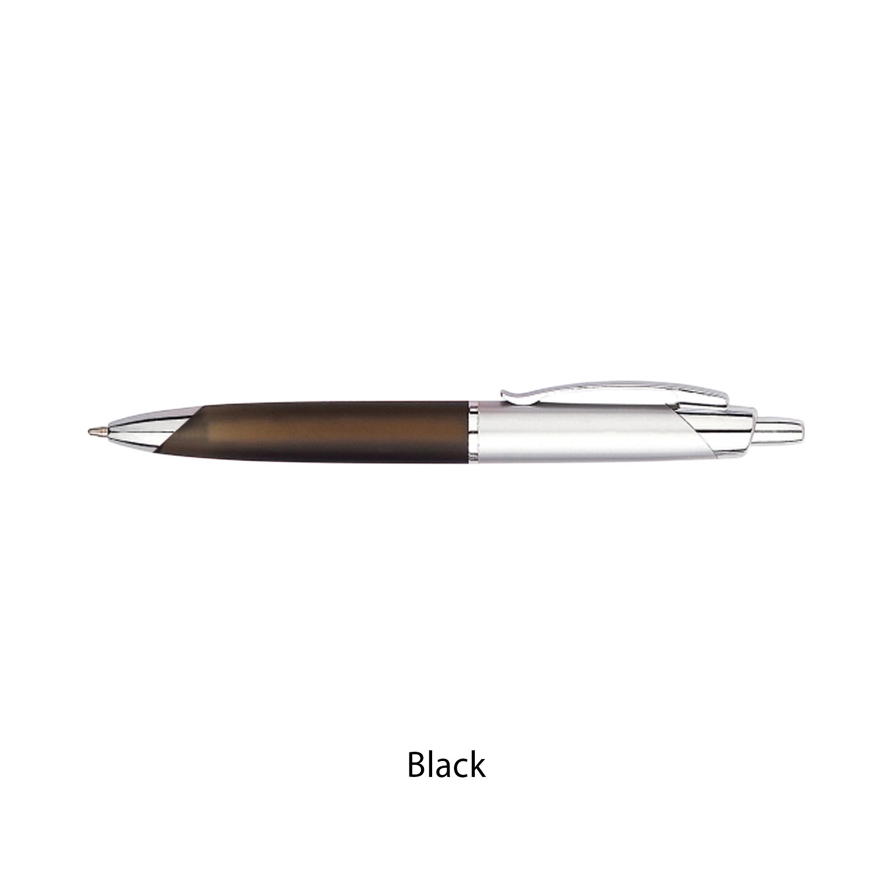 Half Tip Plastic Click Ballpoint Pen 19