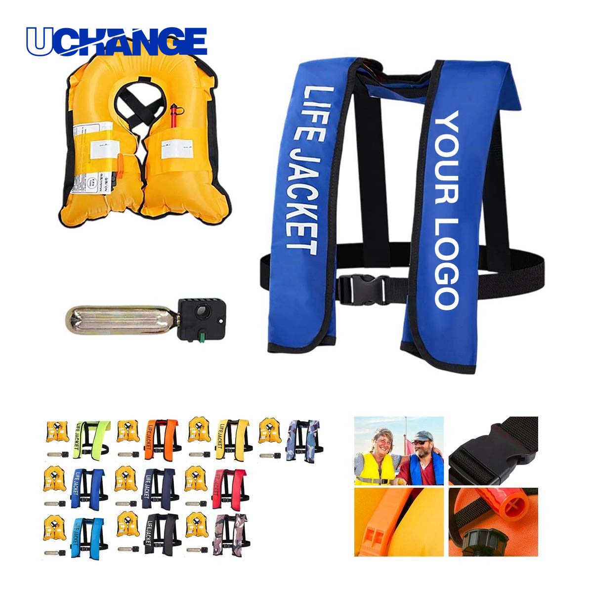Reusable Inflatable Life Jacket for Water Protection