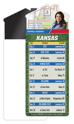 Magna-Card House Shape Magnet Football Schedules (3.5x9)