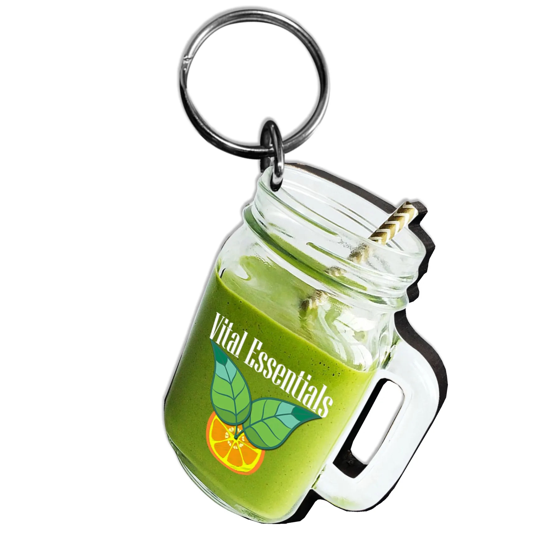1/8" Ultra Vivid Recycled Wood Keychains 27