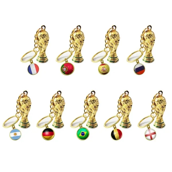 2026 FIFA World Cup Metal Trophy Keychain for Commutes, Fitness and Travel 8