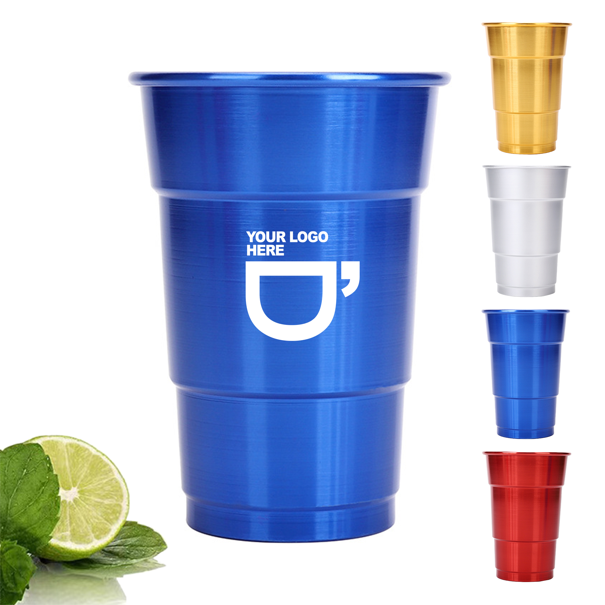 17oz Reusable Metal Beer Cups 5