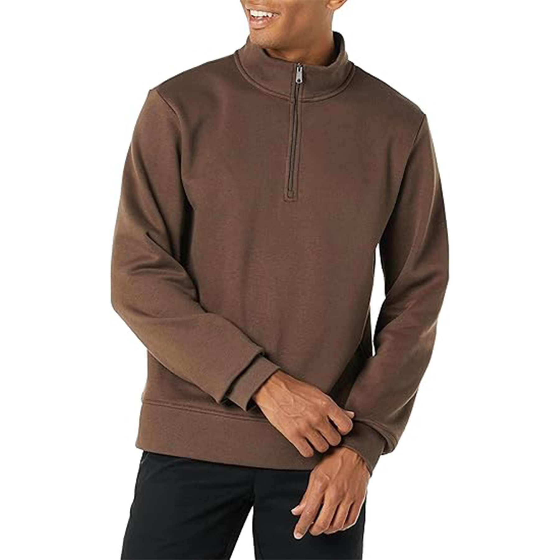 Men Quarter Zip Pullover Sweatshirt, custom hoodie or sweatshirt with logo imprint 37