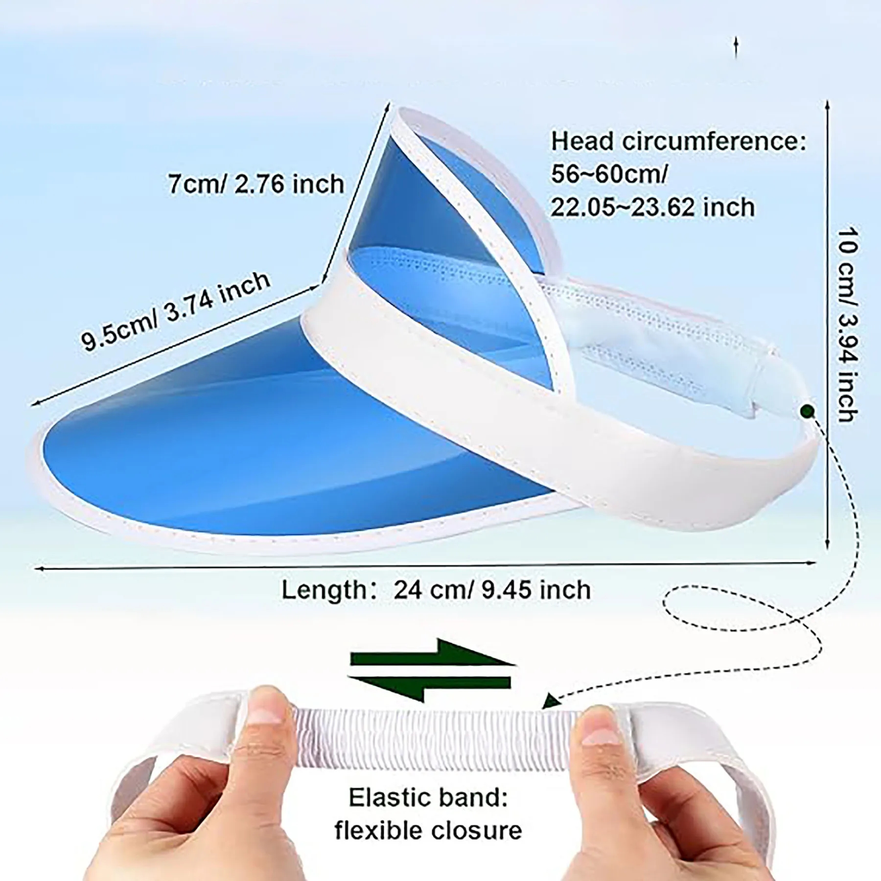 Clear UV Protection Visor Cap 27