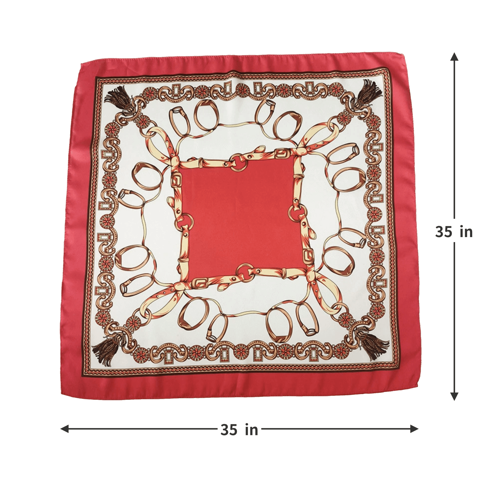 Small Batch Custom Logo Imitation Silk Bandana 5