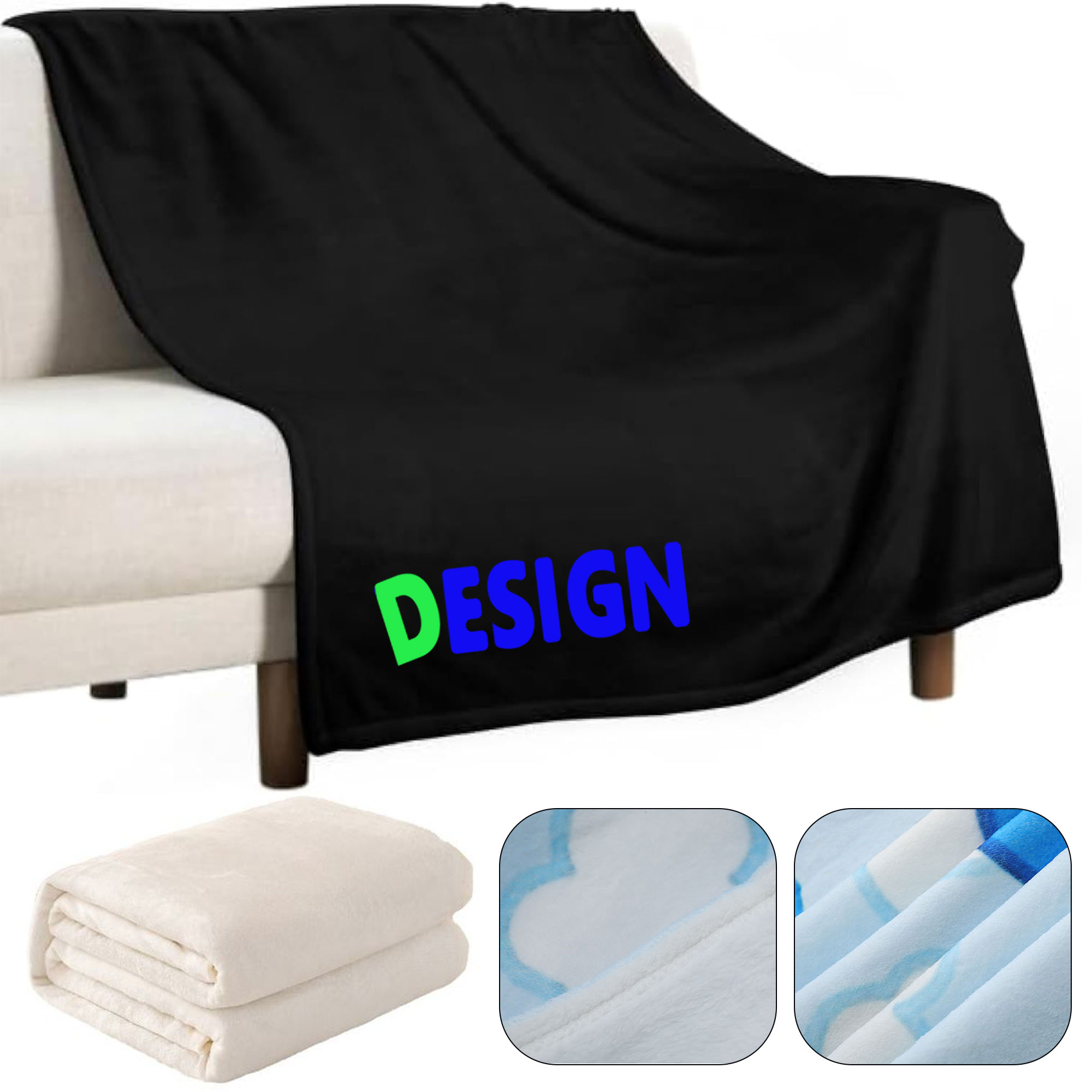 MOQ10 51.2 x 59 Inch Soft Warm Blanket