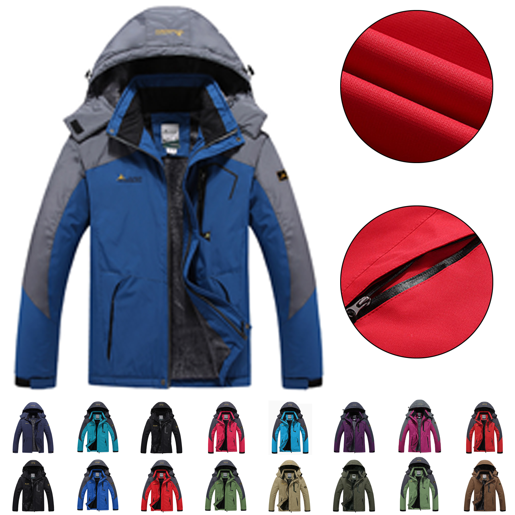 Men's Waterproof Ski Jacket 6