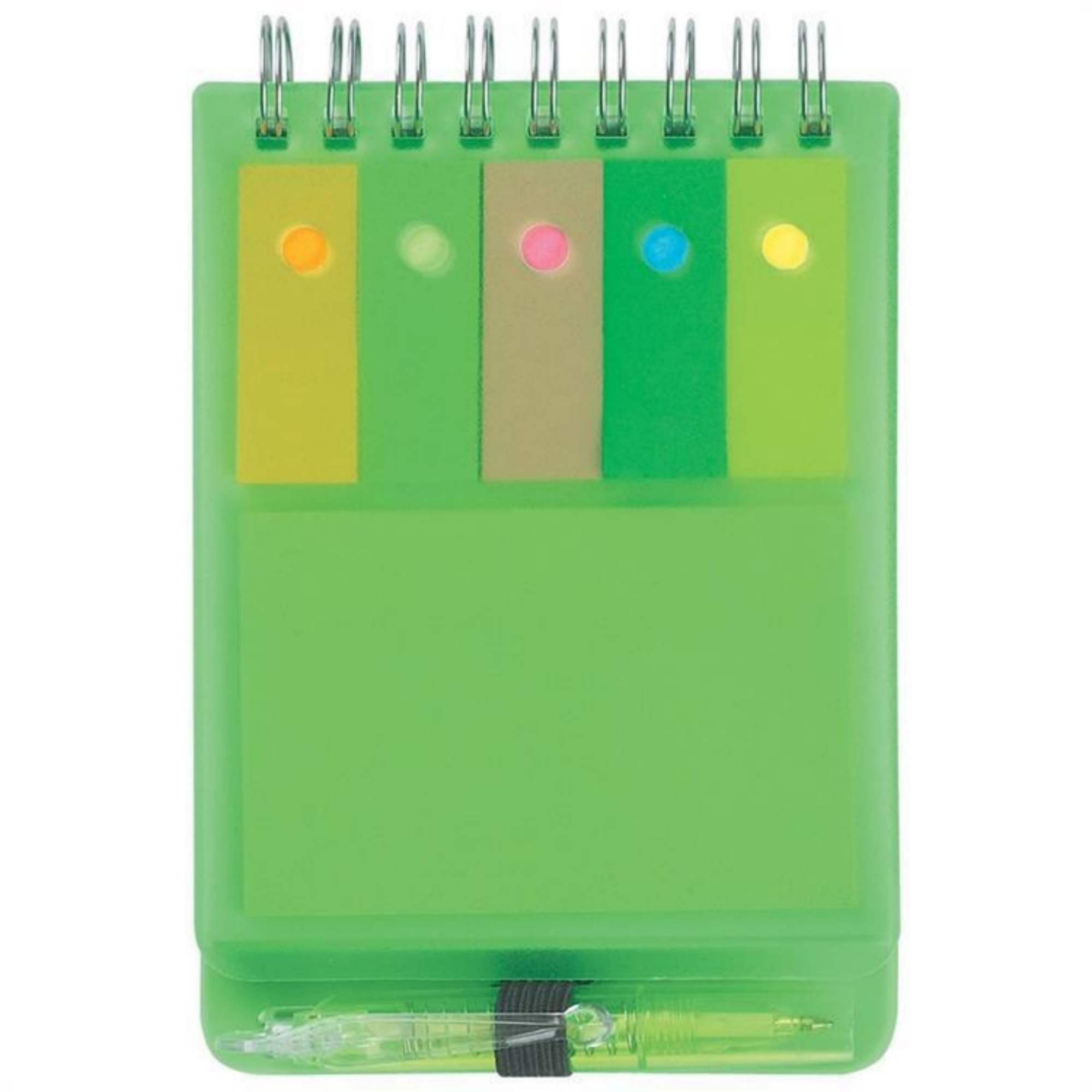 All - in - One Spiral Notebook: Sticky Notes, Writing Pad & Pen Included 12
