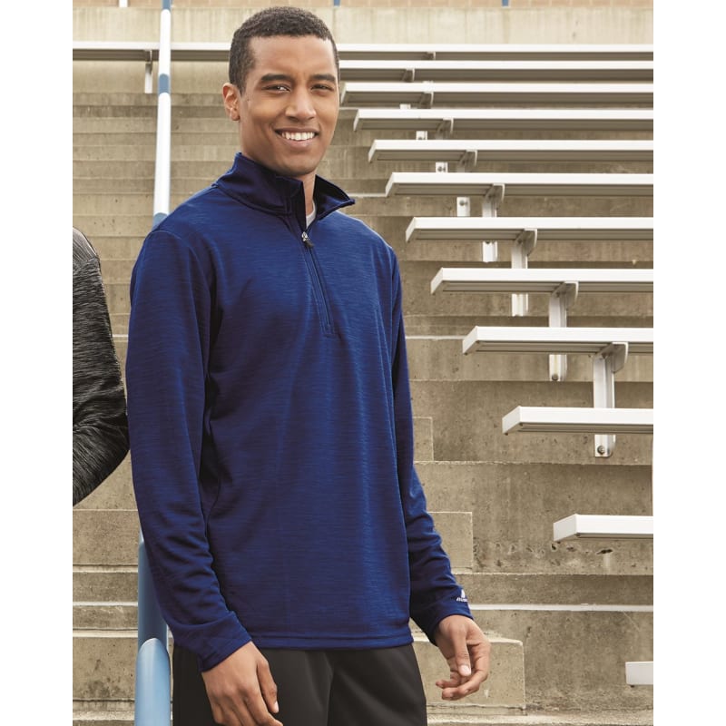 Russell Athletic Men's Striated Quarter-Zip Pullover - QZ7EAM