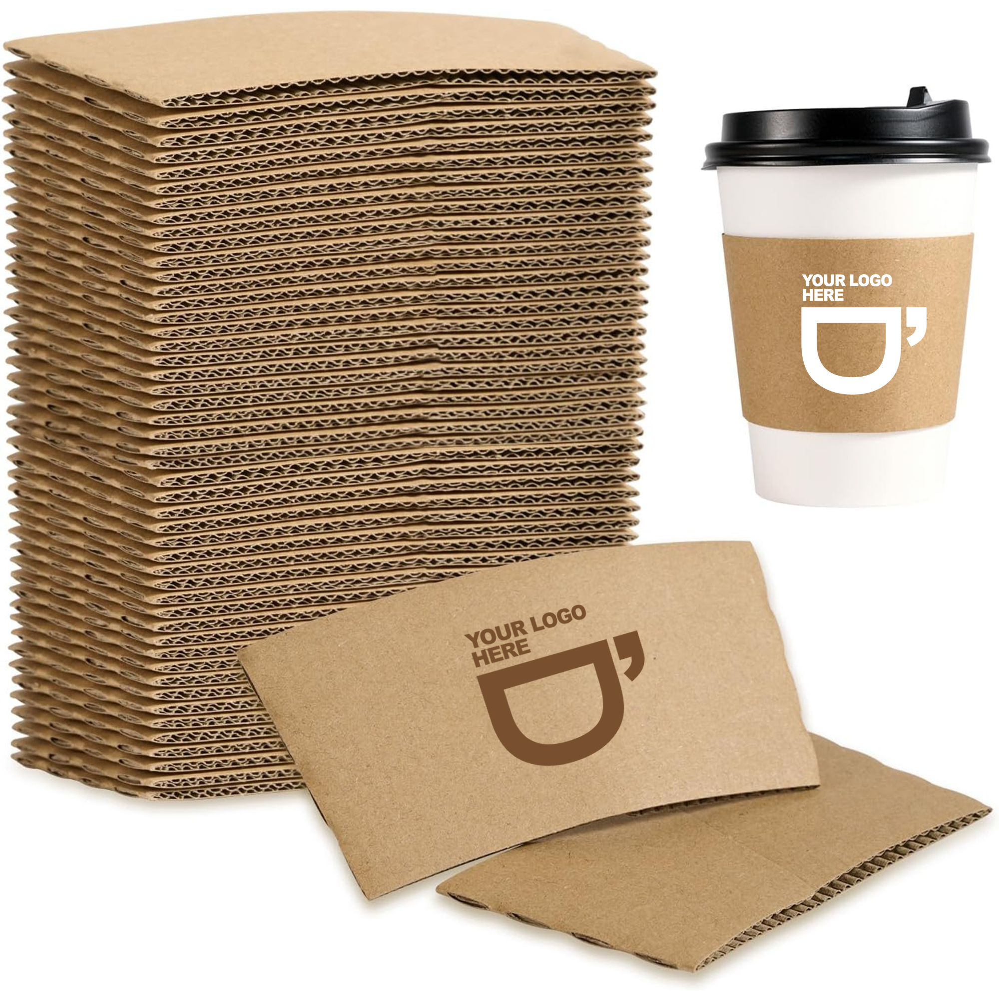Kraft Paper Coffee Cup Sleeves 3