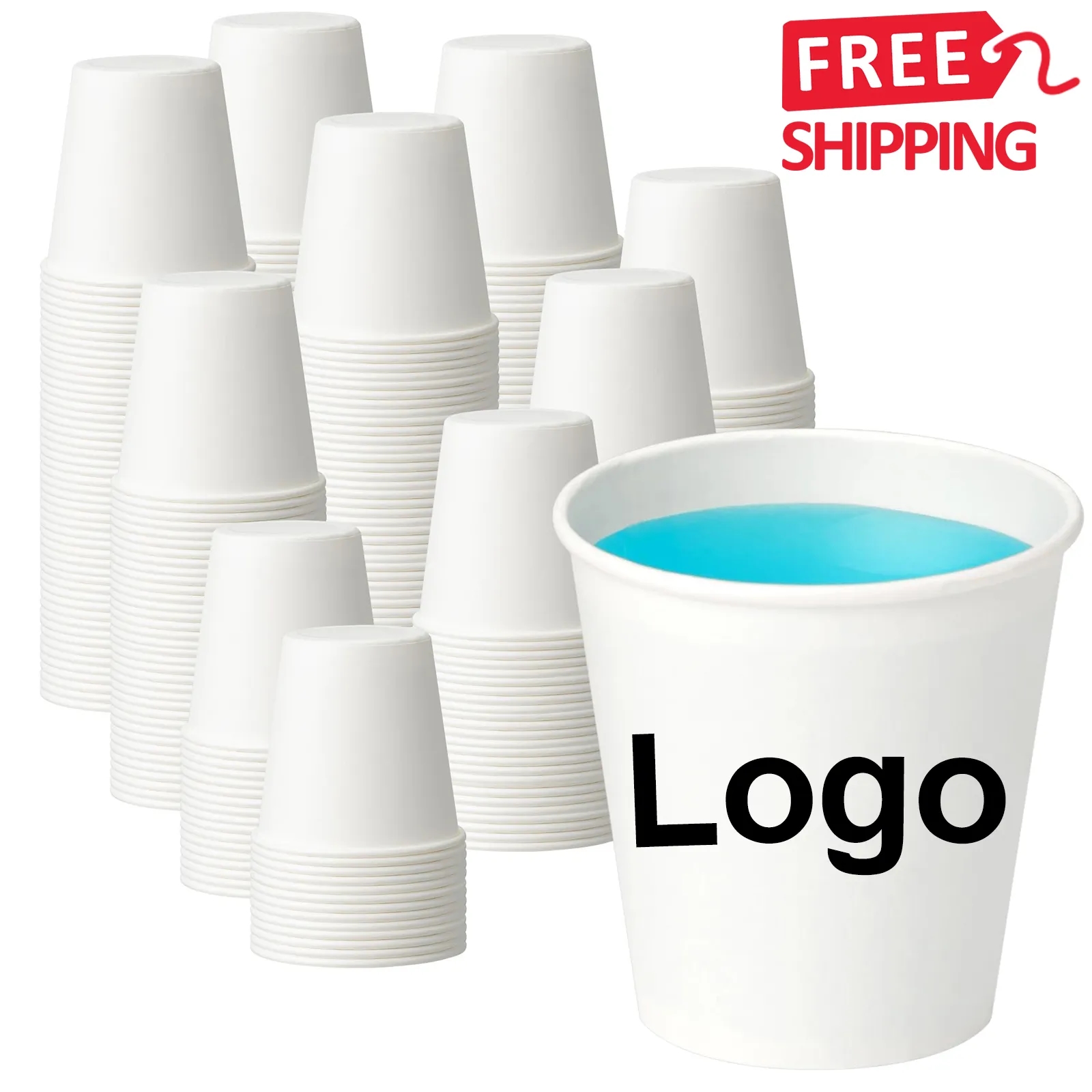 Leak Proof Disposable Paper Cup 3 oz 8 oz 12 oz 16 oz 22 oz 18