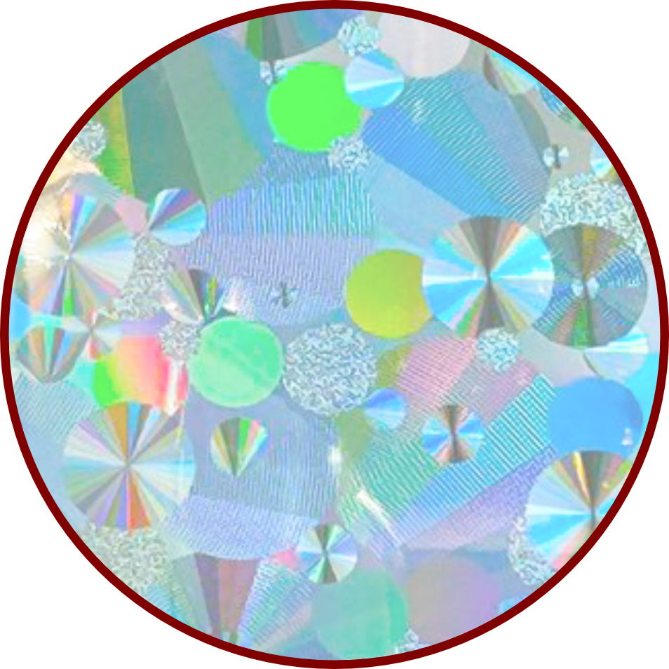 Ambrosia holographic material pattern swatch