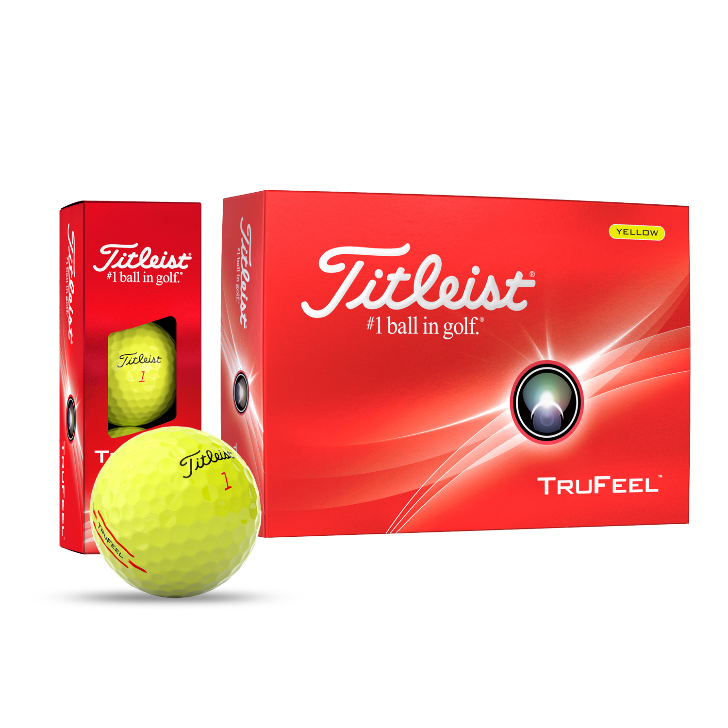 Titleist TruFeel Yellow Golf Balls 17