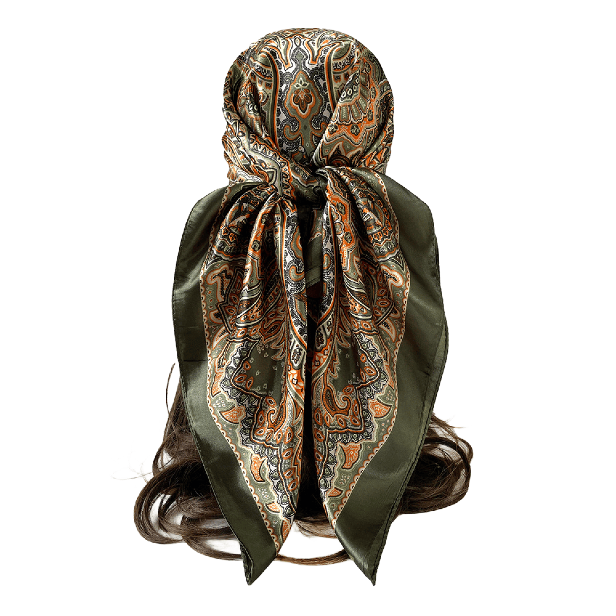 35'' Square Imitation Silk Custom Scarf 14