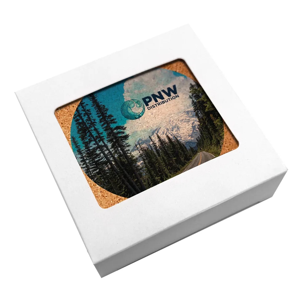 Cork Wood Coaster set of 2 24