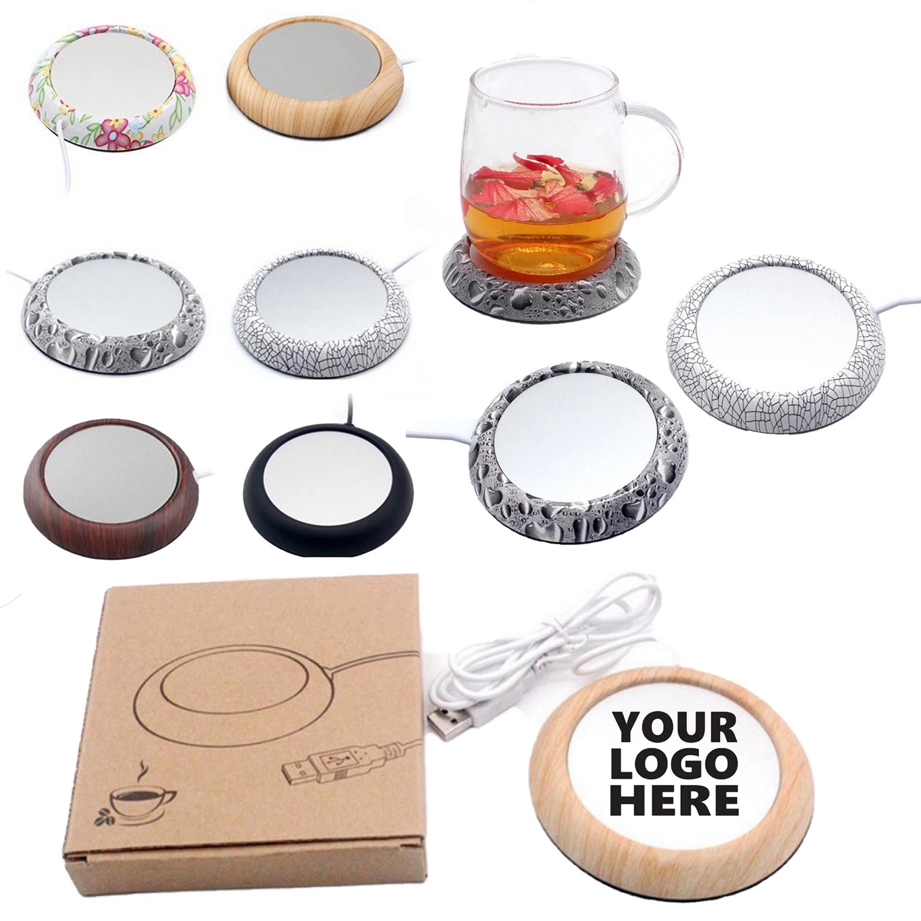 MOQ 50PCS USB Cup Warmer Heating Coaster 14
