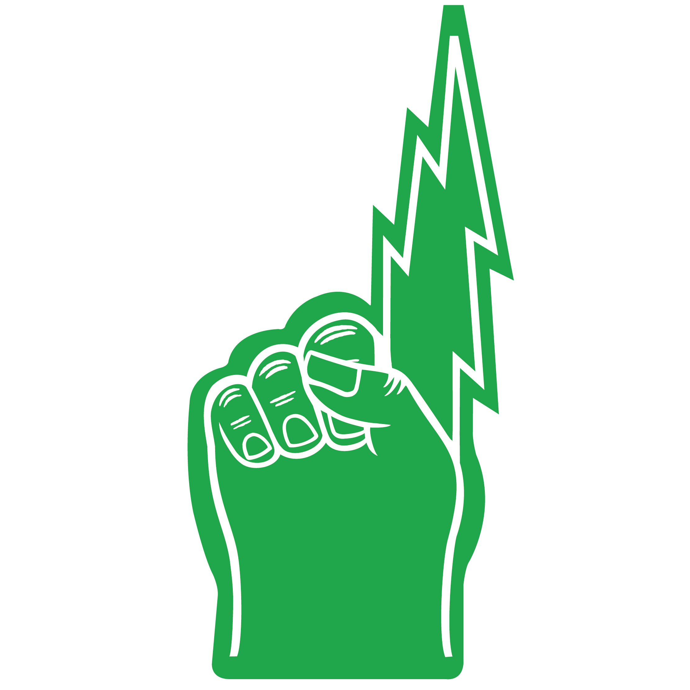 18" Lightning Bolt Hand 51