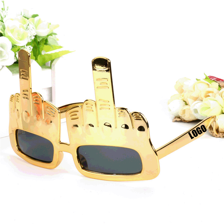 Middle Finger Novelty Sunglasses/ Party Novelty Eyeglasses Flip