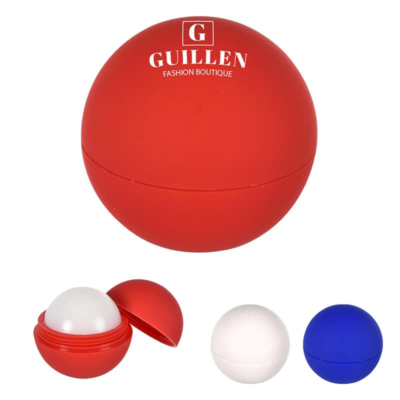 Rubber Sphere-Encased Lip Balm