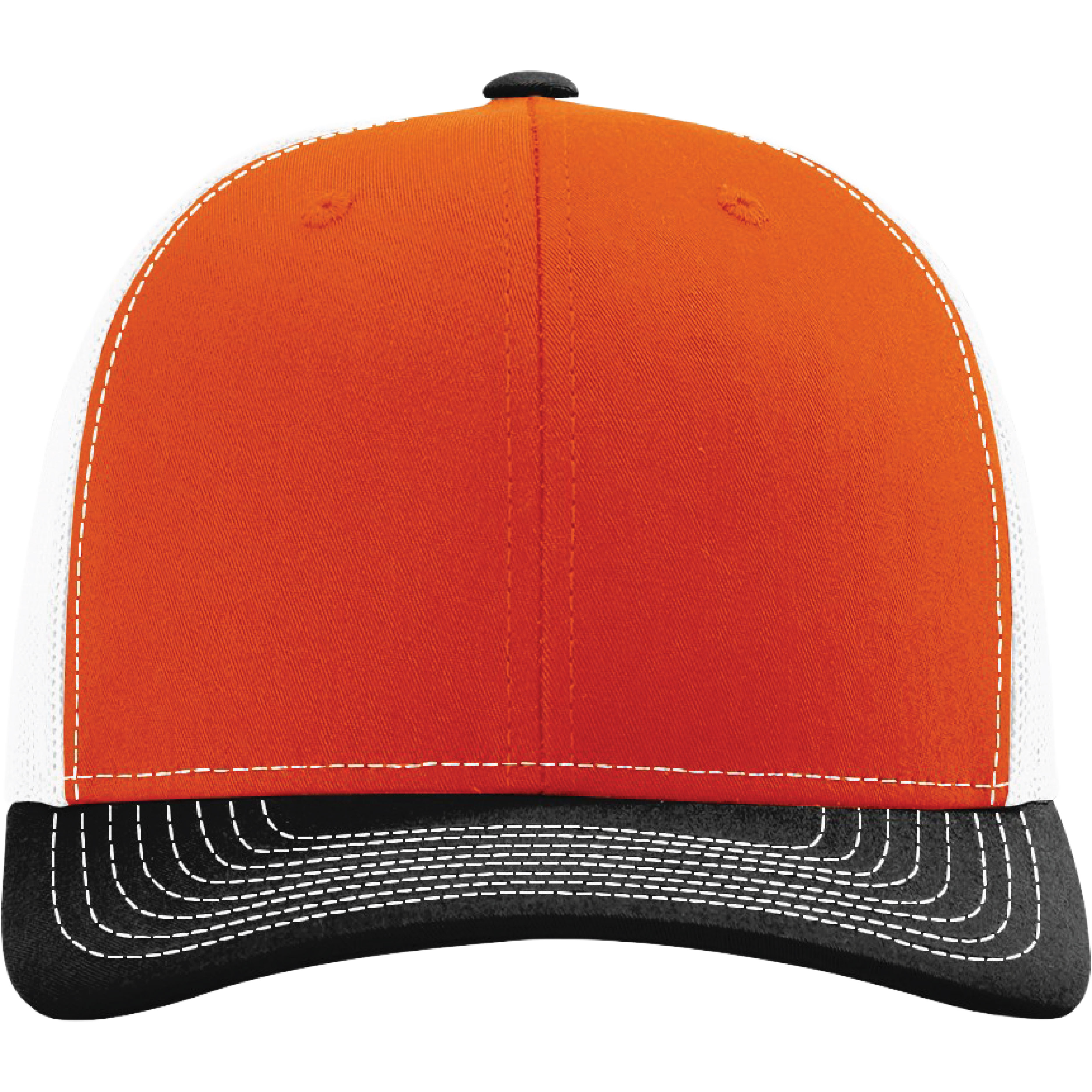 Richardson 112 6-Panel Snapback Trucker Hat w/Leatherette Adhesive Patches or Embroidery 324