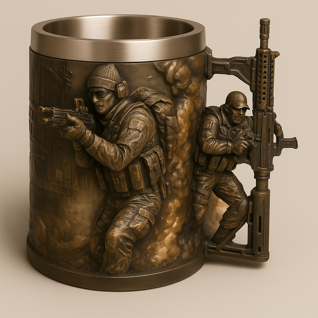 EpicMug Customizable Resin Molded Exterior Mug - Stainless Steel 550ML 32