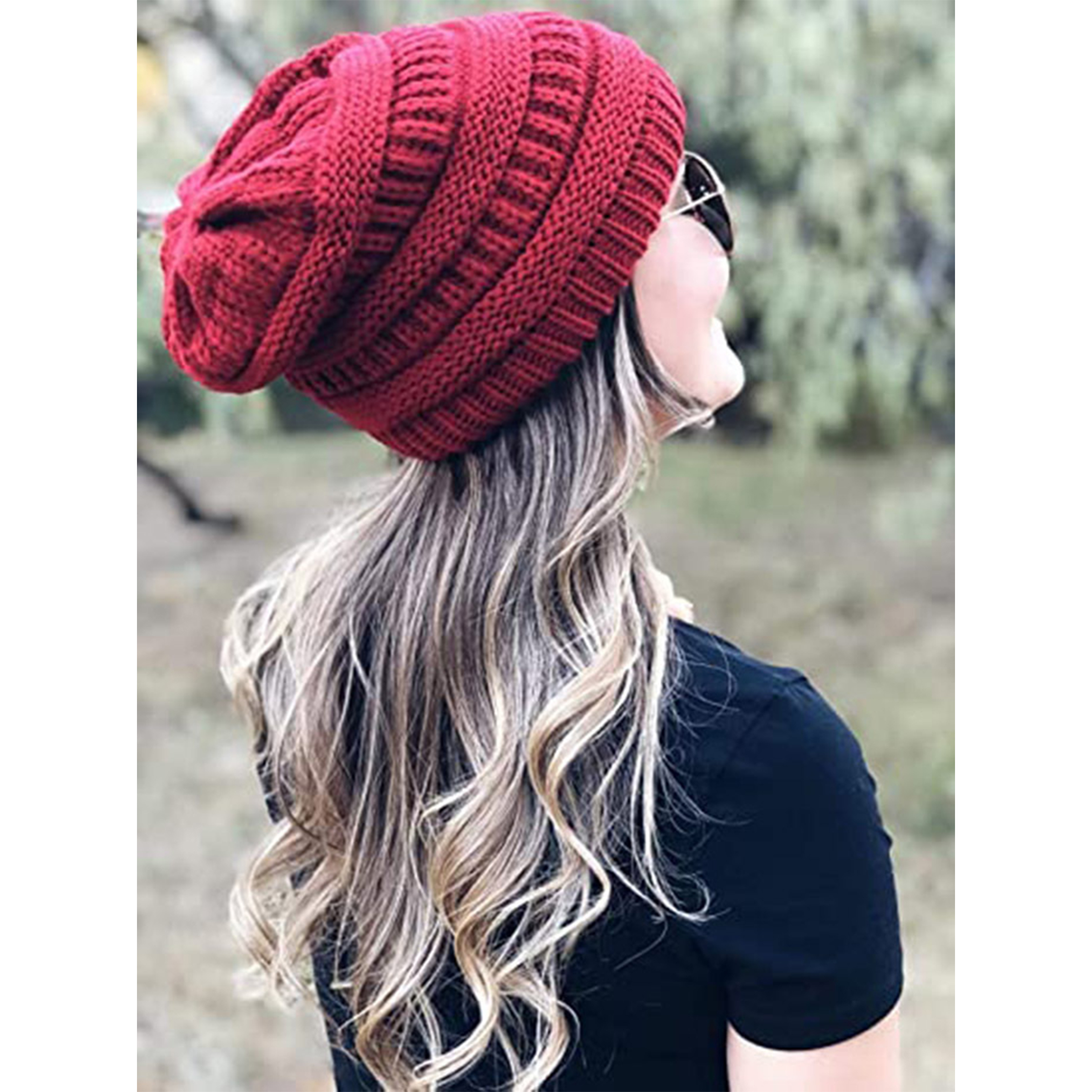 Polyester Customizable Satin-Lined Winter Beanie For All-Day Comfort 9