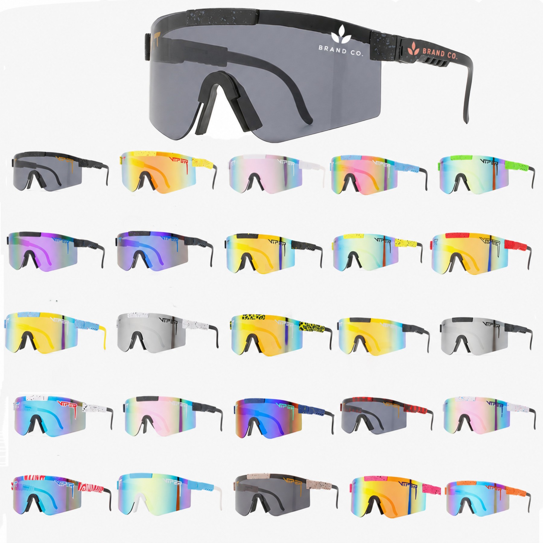Customizable UV 400 Road Riding Windproof Sunglasses